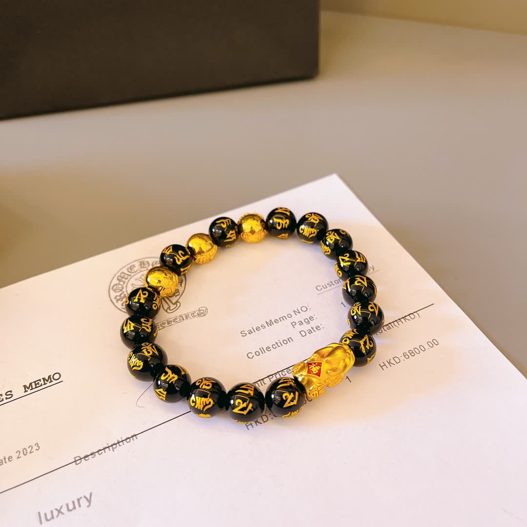 Chrome Hearts Cinnabar Buddha Bracelet